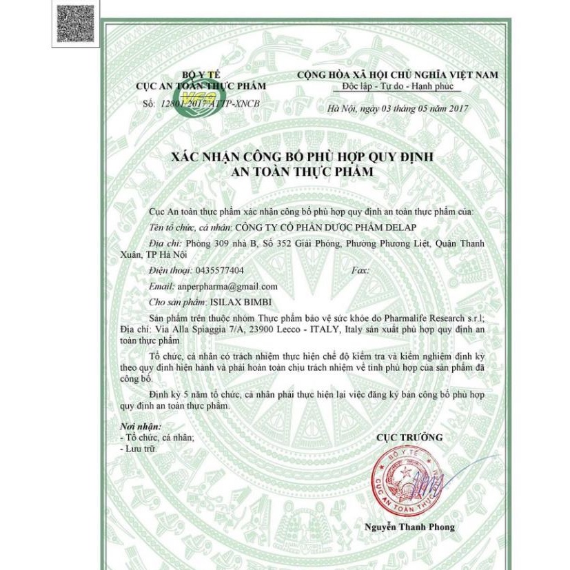 [GIÁ GỐC] Fitobimbi Isilax giúp nhuận tràng, táo bón ở trẻ nhỏ Isilax Fitobimbi