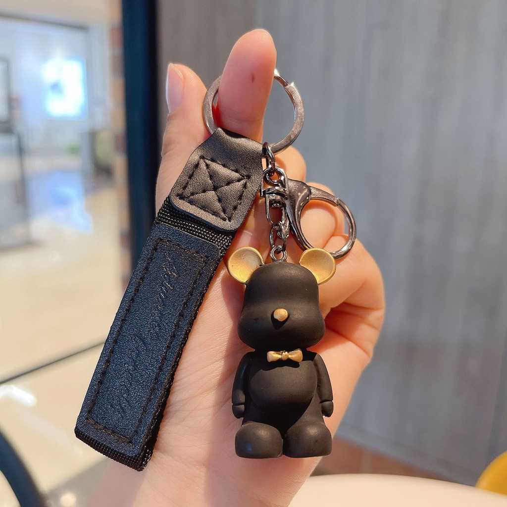Móc Khóa Hình Gấu Hoạt Hình Thắt Nơ Dễ Thương