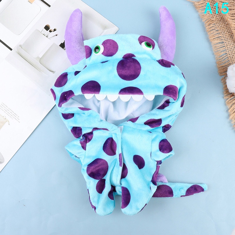 Bộ Đồ Ngủ Liền Thân Hình Khủng Long VASTJI 20cm Dành Cho Búp Bê