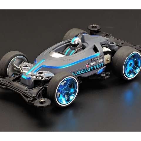 Mô hình xe đua lắp ráp chạy bằng pin Mini 4WD ELEGLITTER (VZ CHASSIS)18100 TAMIYA
