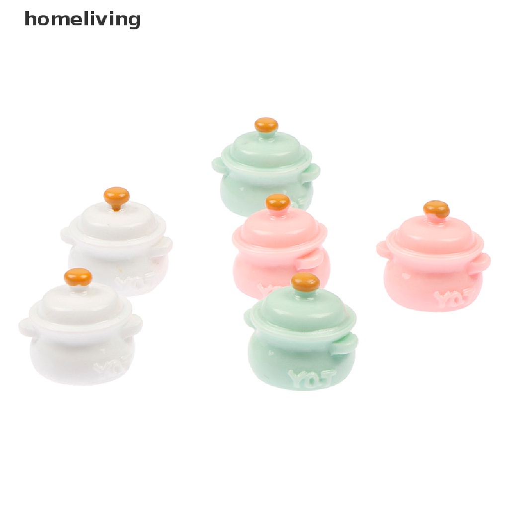 Bộ 2 Mô Hình Nồi Nấu Súp Mini Trang Trí Nhà Búp Bê