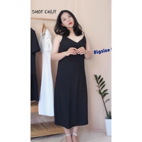 ĐẦM BIGSIZE 2 DÂY DÁNG SUÔNG DÀI