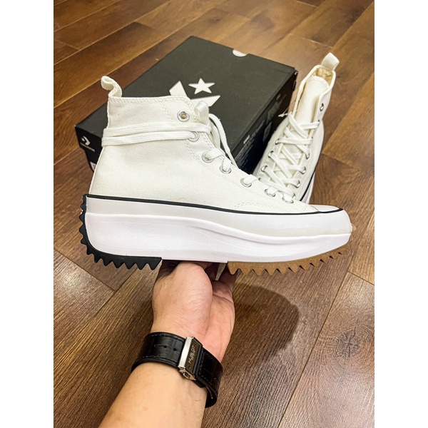 Giày thể thao CVS JW Anderson - Trắng gót đen cao cổ - SC Quality [Loli Sneaker]