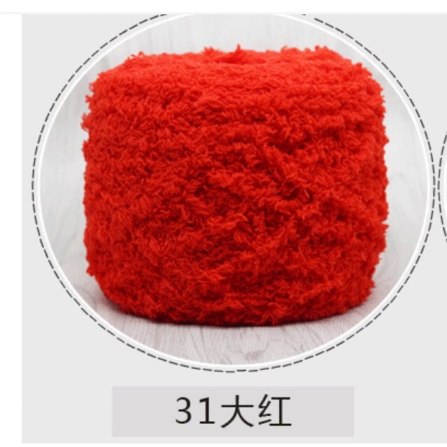len bông xù cuộn 100g