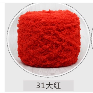 Len bông xù cuộn 100g