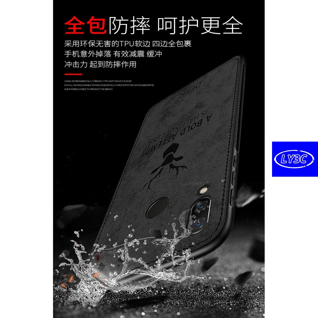 Ốp điện thoại kết cấu vải cho Xiaomi Redmi 7