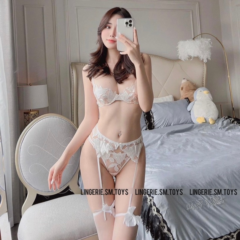 Set Nội Y Thêu Hoa LiLi Siêu Xinh Gợi Cảm