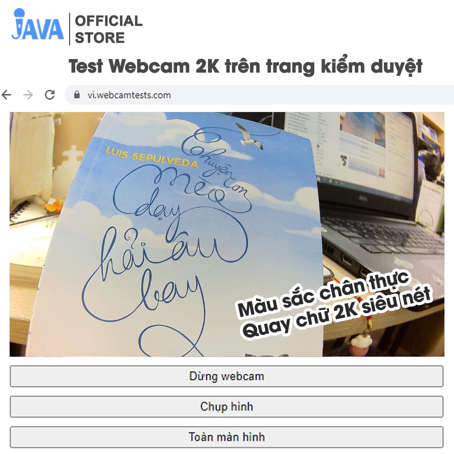 [4K NÉT GẤP 4 FULLHD] Webcam máy tính 4K - 38400 x 2160p và 2K - 2560 x 1440p - Thu hình cho máy tính, pc, TV, để bàn | BigBuy360 - bigbuy360.vn