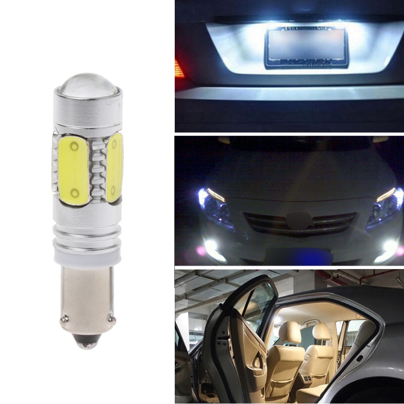 1 Bóng Đèn LED BAY9S DC12V 7.5W COB 120 Độ Ánh Sáng Trắng Dành Cho Ô Tô