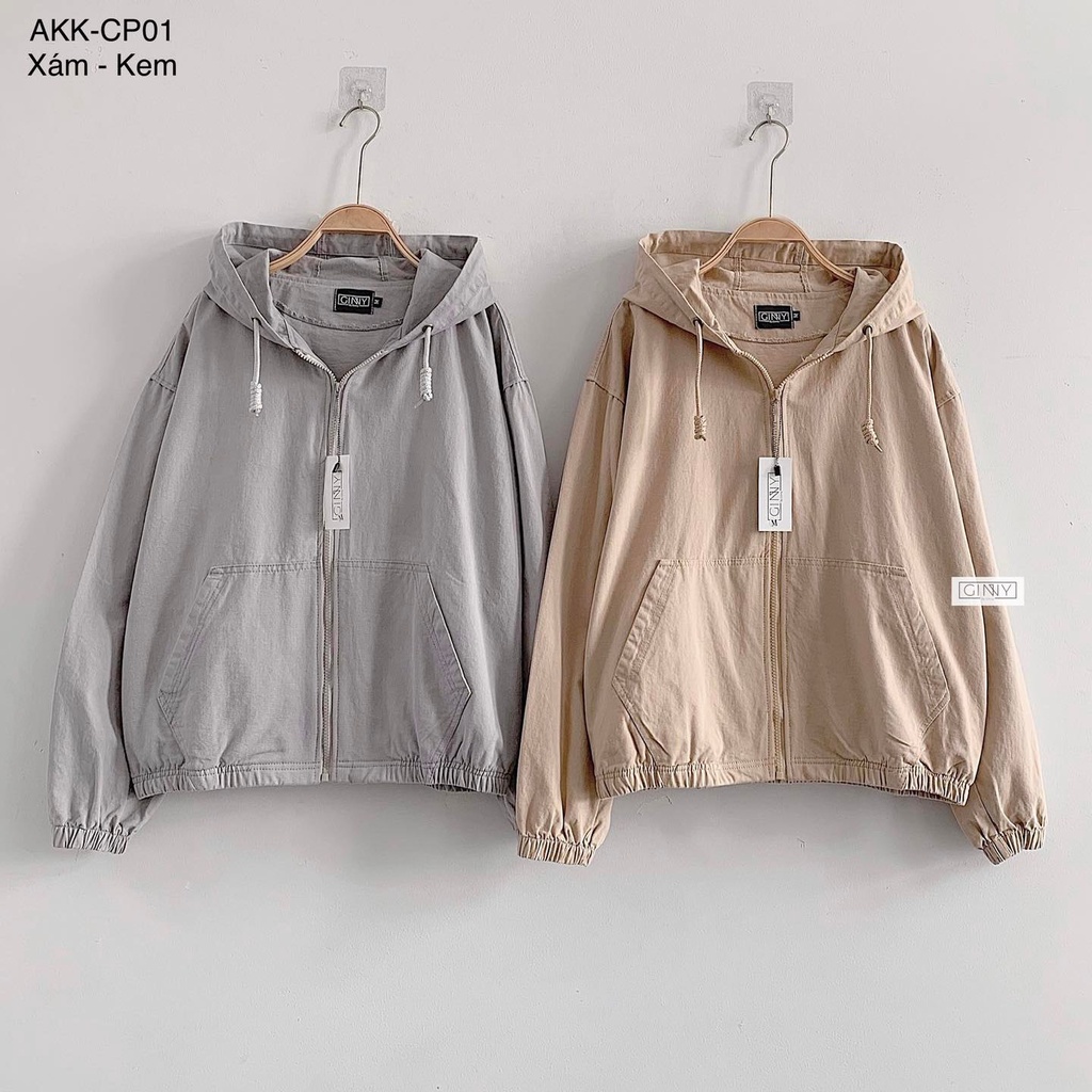 ÁO KHOÁC KAKI NÓN BASIC PHIÊN BẢN 3 MÀU BÁN CHẠY NHẤT | Thời Trang | Năng động | GinHouse shop