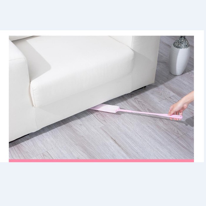 Chổi quét rác khe hẹp, dẹt mỏng lau chùi nhà cửa tiện dụng tặng kèm 10 đầu lau bằng vải không dệt
