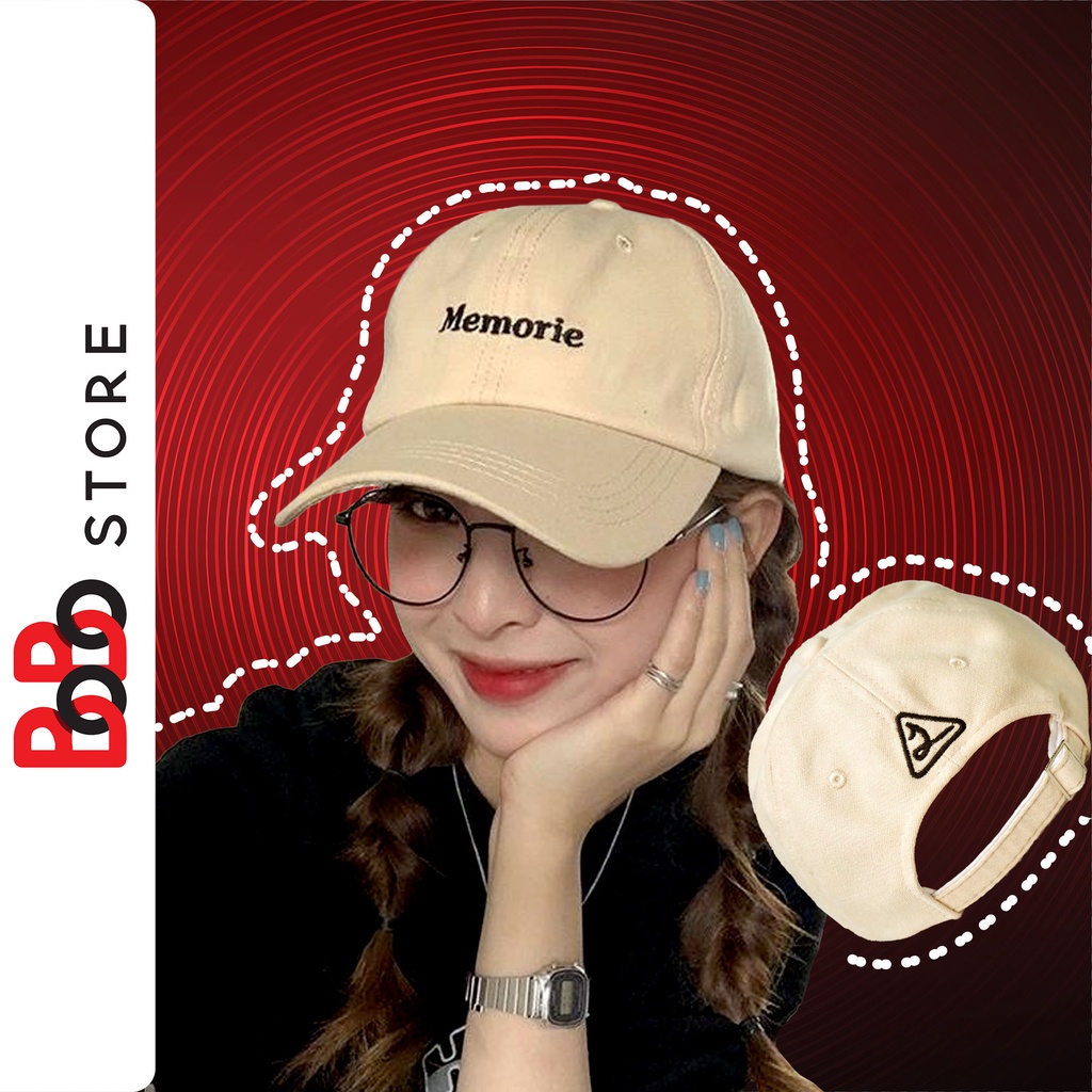 Mũ lưỡi trai Memorie, nón kết phong cách hàn quốc thời trang nam nữ Memorie - BoBo Store