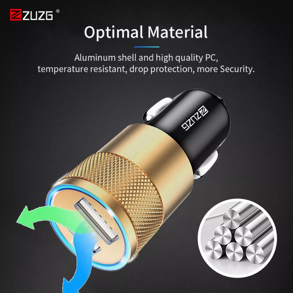 Tẩu sạc oto 35w chính hãng ZUZG - C02Q
