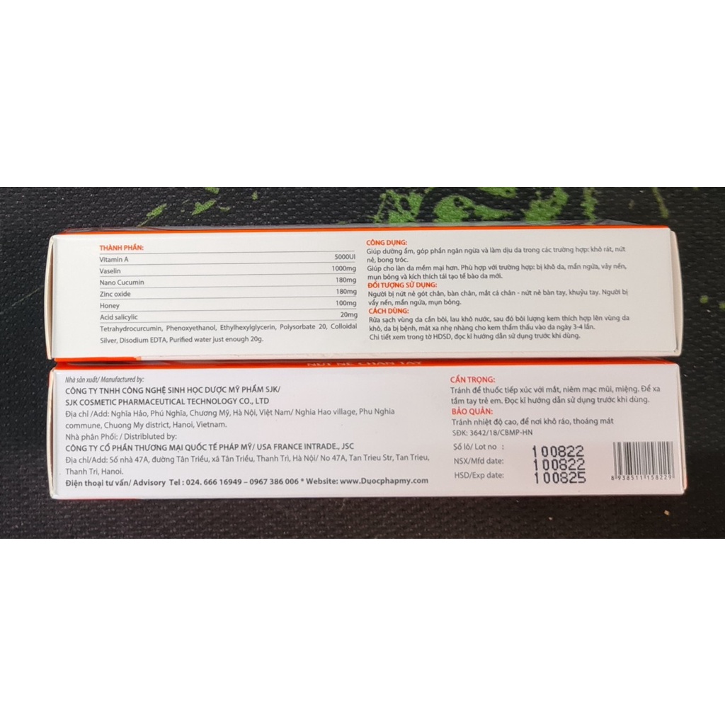 Zacafoot 20g - Dùng cho nứt nẻ chân tay, giúp dưỡng ẩm, giúp làn da mềm mại hơn