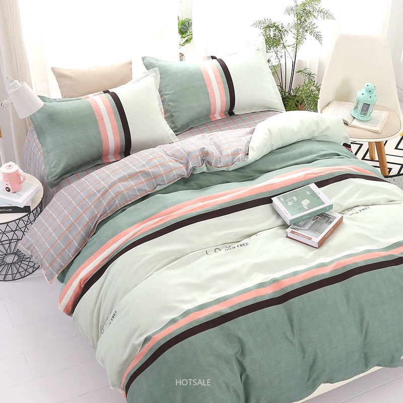 Bộ chăn ga và vỏ gối 4 trong 1 xinh xắn