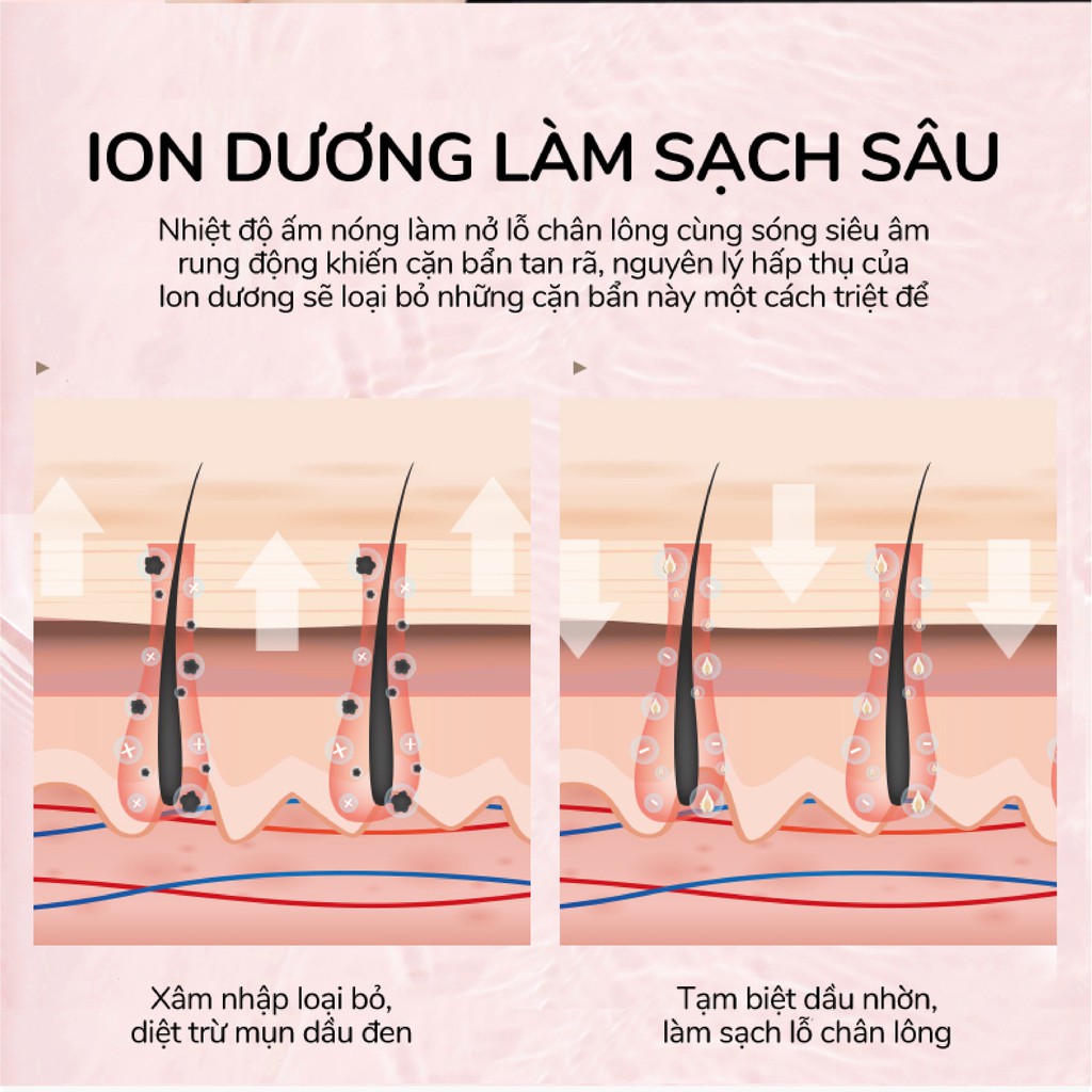 Máy đẩy tinh chất trẻ hóa làng da ánh sáng sinh học Ion Blue and Red Light Beauty Device AINI COLLECTION