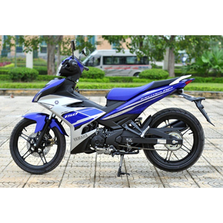 Tem bửng ngoài Ex 150 GP 2016 Xanh trước Trái