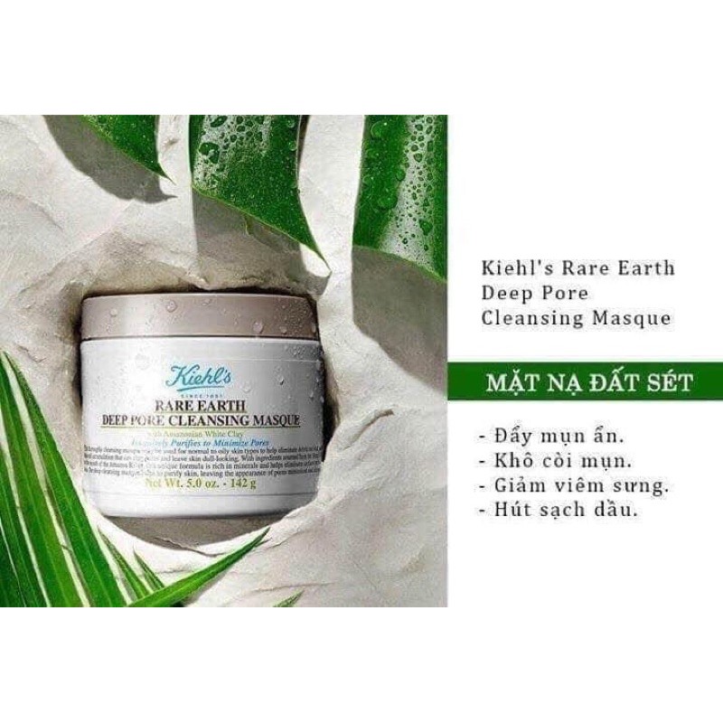 Mặt nạ đất sét KIEHL'S Rare Earth Deep Pore Cleansing Máque 125ml