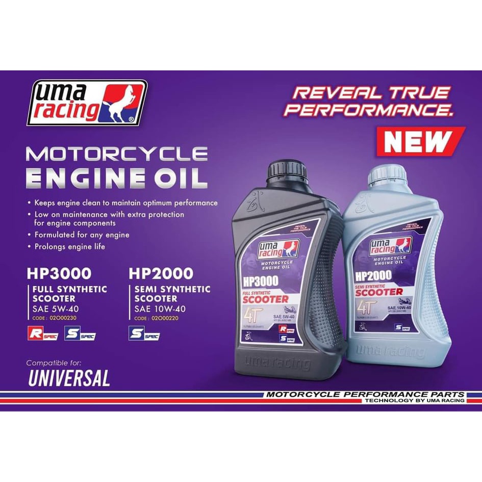 Nhớt Uma racing-engine oil 4t xe ga và xe số