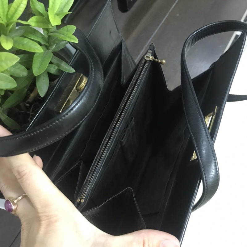 Túi da thật phối lông hải cẩu - used bags