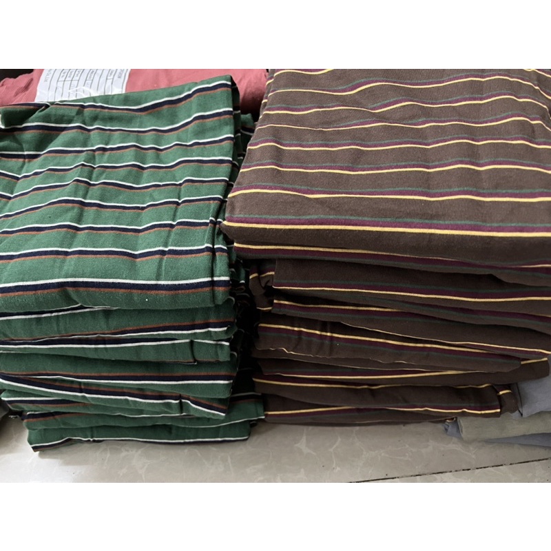 Vải thun cotton sọc 2 chiều