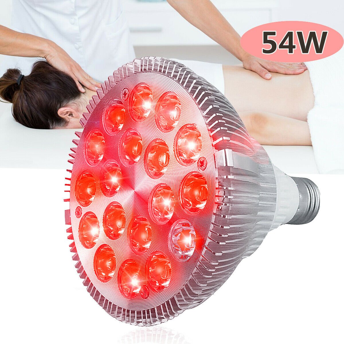 (Hàng Mới Về) Bóng Đèn Led Trị Liệu Cơ Thể Chăm Sóc Sức Khỏe 54w