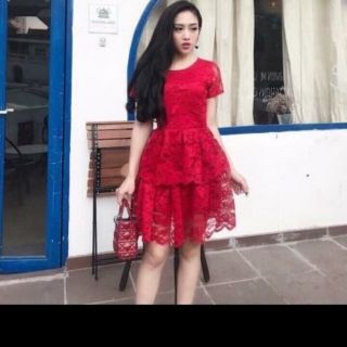 Đầm xòe 2 tầng xinh
