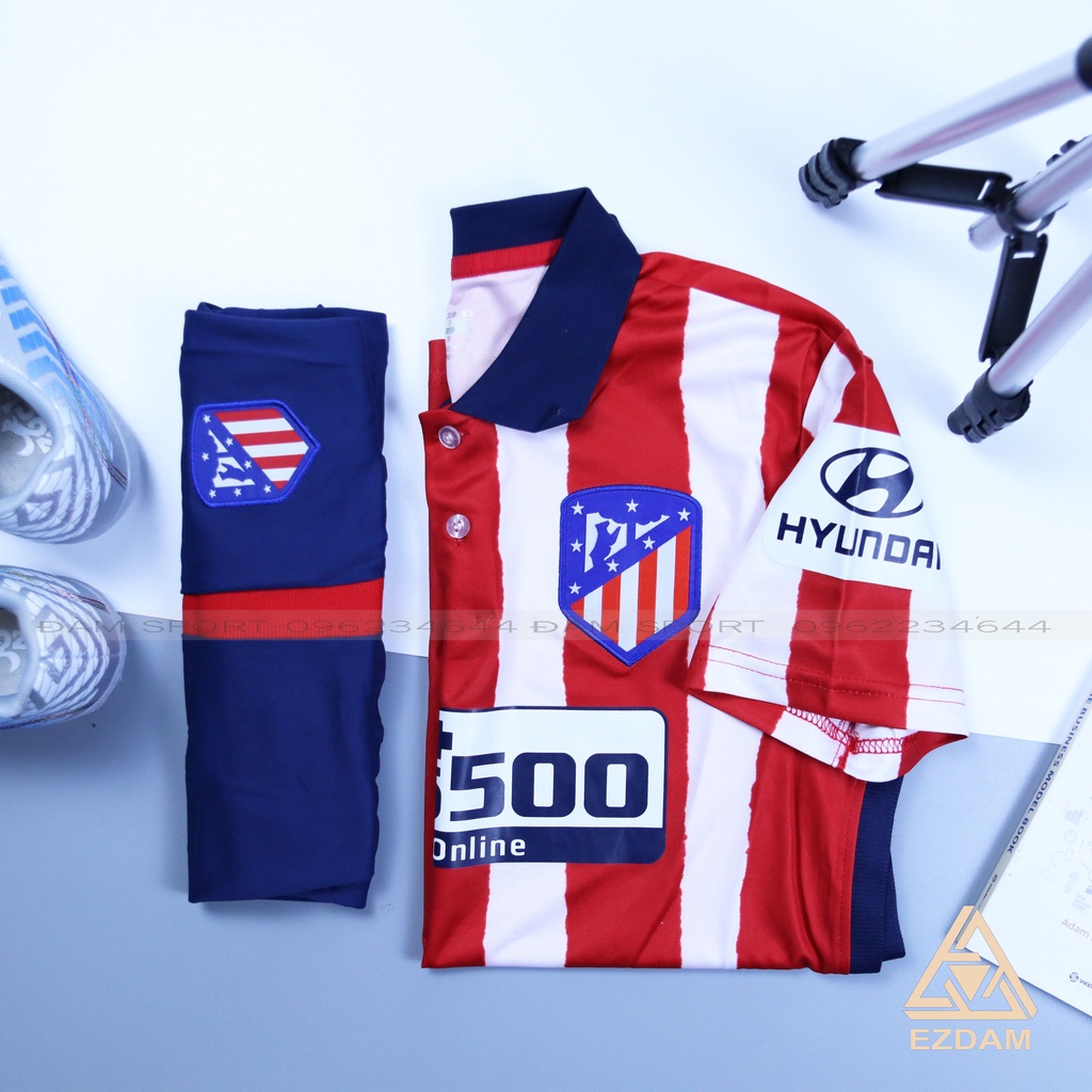 Áo Bóng Đá Atletico Madrid Sọc Đỏ Sân Nhà 20/21 Hàng Thái Xin- Áo Đá Banh Đẹp ĐÀM SPORT 3