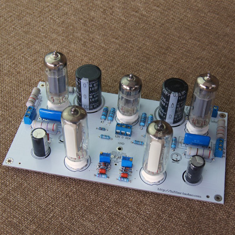 Bảng mạch khuếch đại công suất PCB 6N2/ 6N1+6P1 3W*2 hifi stereo ống chân không trần mới