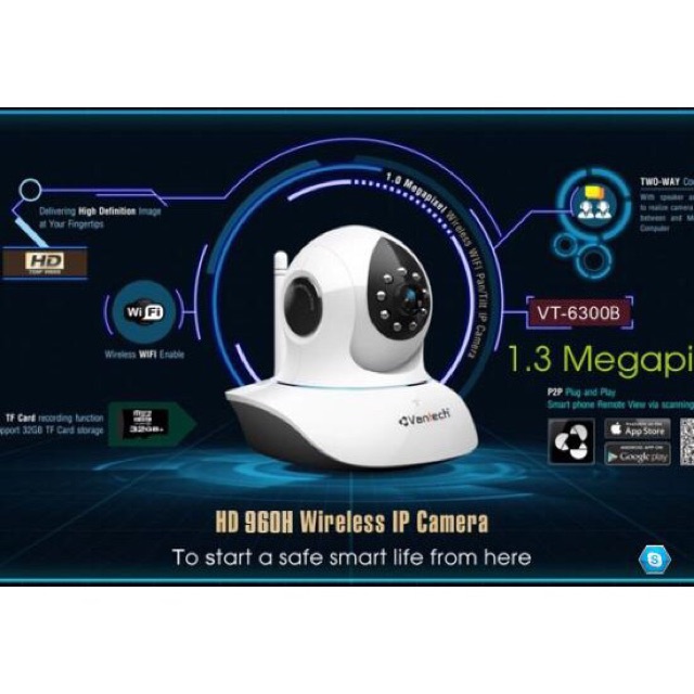 Camera WiFi IP VT-6300B