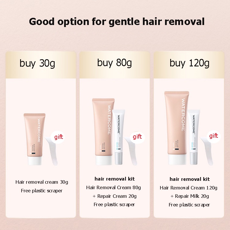 WATERCOME Kem Tẩy Lông Vùng Da Dưới Cánh Tay Dịu Nhẹ Không Gây Kích Ứng 120g