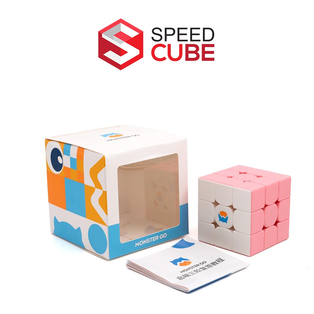 Rubik 3x3 gan monster go cloud blue, pink, rainbow, ut stickerless