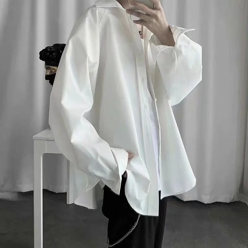 Áo sơ mi tay dài dáng rộng phong cách thời trang unisex mã-06