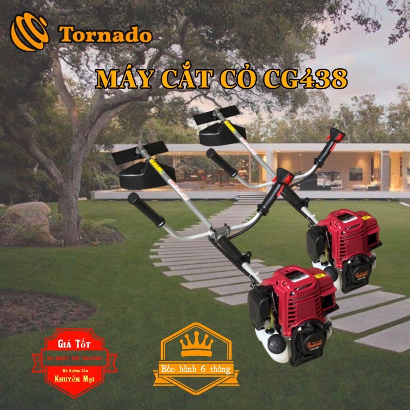 Máy Cắt Cỏ Tornado CG438 ( 4 thỳ )