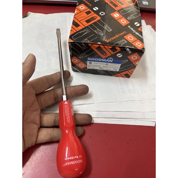 Tua Vít Goodman 6mm  6x150 dẹp(-) TAIWAN