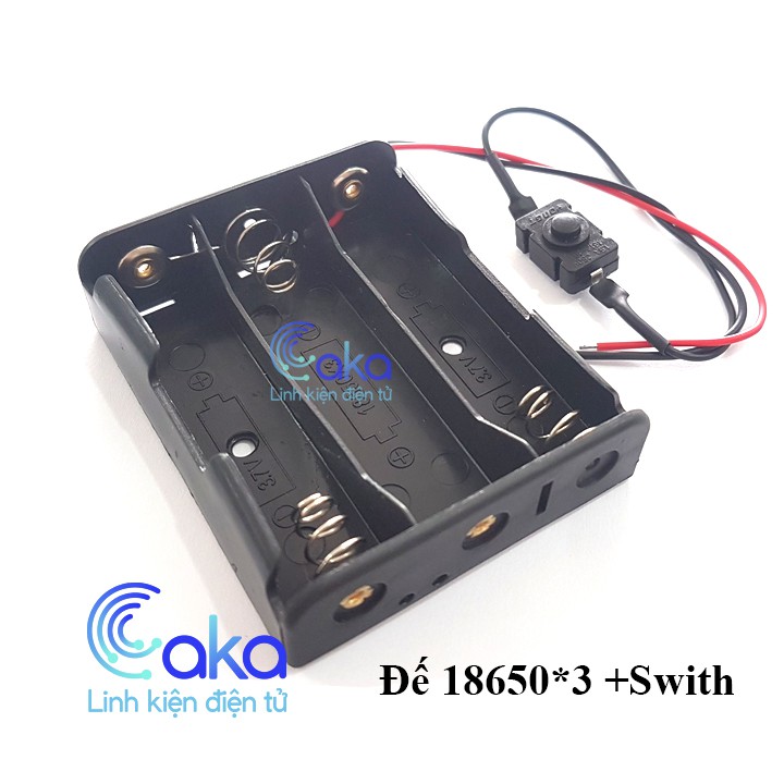 LKDT Đế 3 Pin 18650 có công tắc