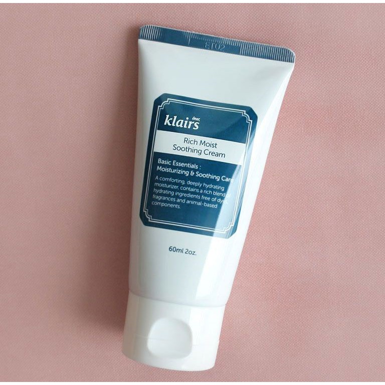 [Mã COS1904 giảm 8% đơn 300K] Kem Dưỡng Ẩm Sâu Klairs Rich Moist Soothing Cream 60ml | BigBuy360 - bigbuy360.vn