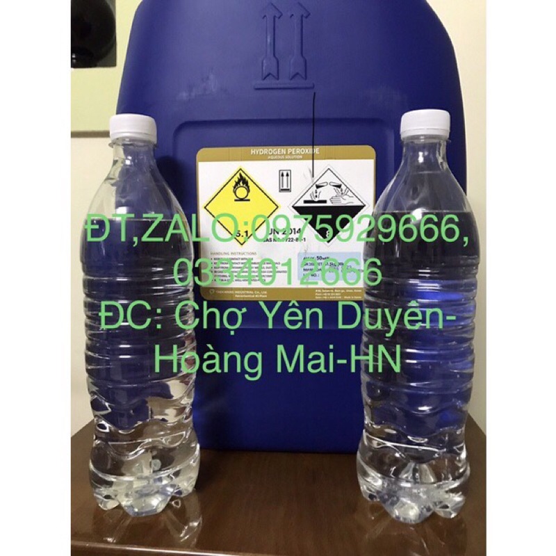 1 lít Oxy già công nghiệp Hàn Quốc 50% CAM KẾT CHẤT LƯỢNG SẢN PHẨM