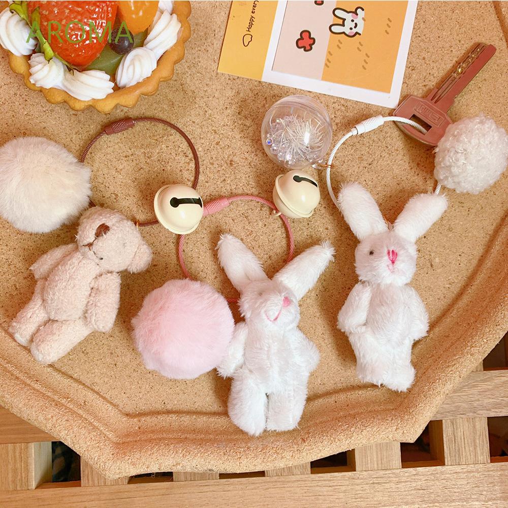 Móc Khóa Thỏ Nhồi Bông Đáng Yêu