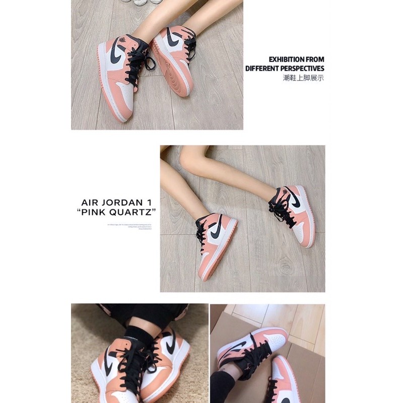 Giày Nike Air Jordan 1 Mid Pink “Quath”