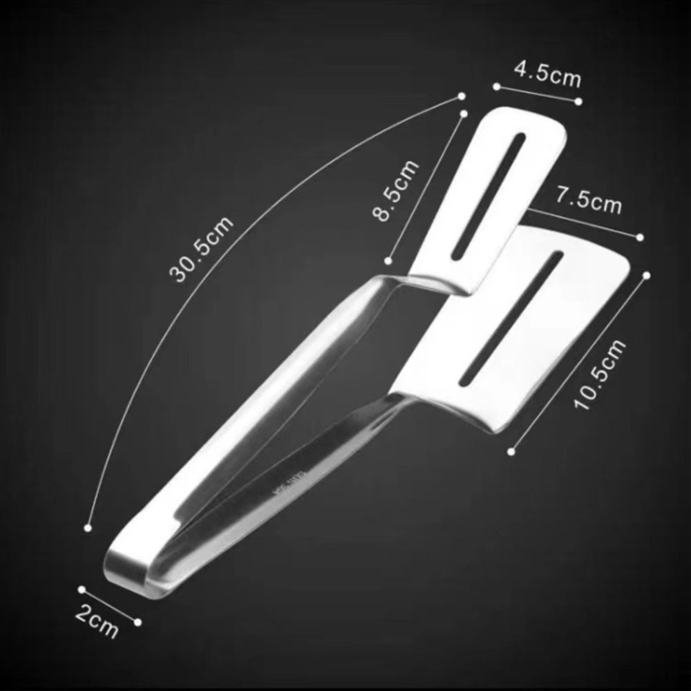 Kẹp gắp thức ăn nóng làm từ inox 304 không han gỉ, chịu được nhiệt độ cao (xẻng gắp)