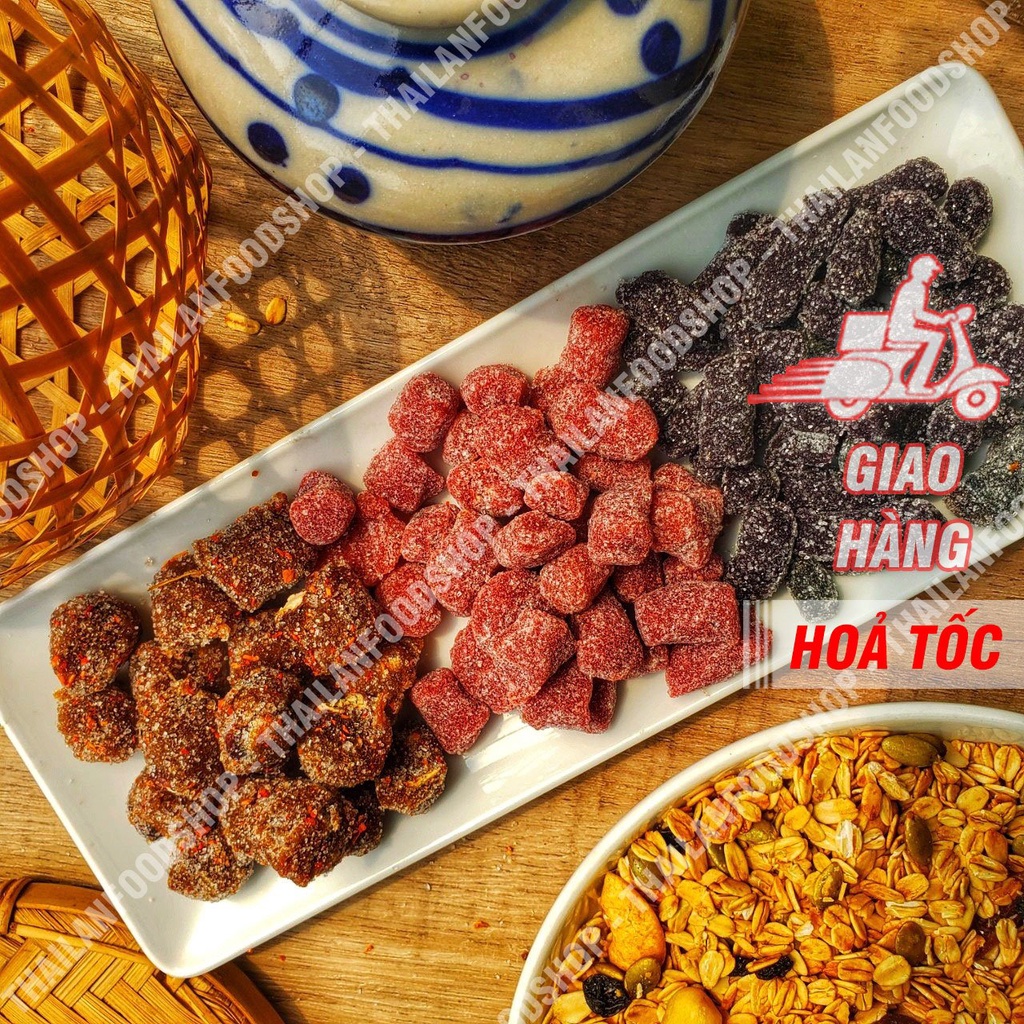 Kẹo Me Cay Mix Kẹo Dâu Tây &amp; Kẹo Dâu Tằm Lon 540gr - Đặc Sản Đà Lạt