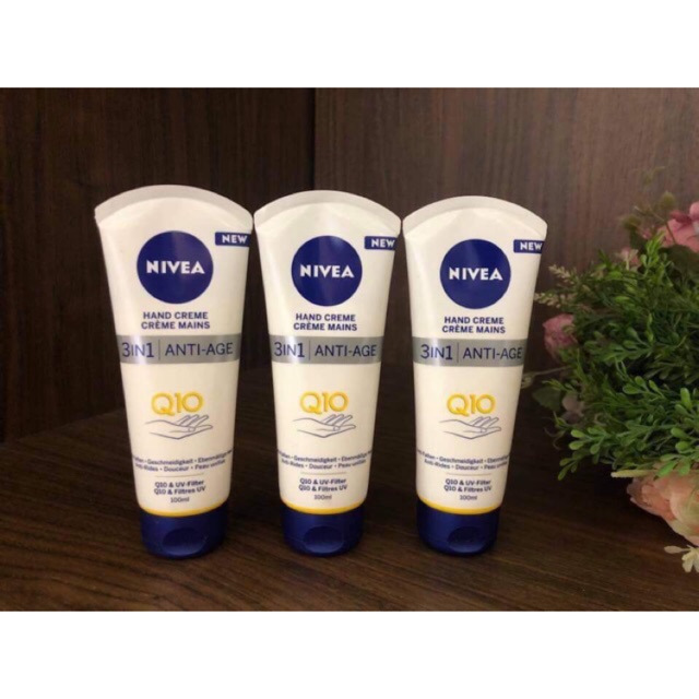 Hàng Đức Kem bôi tay dưỡng da Nivea Q10 chống nhăn, chống nẻ, giúp da tay luôn mềm mại, mịn màng!