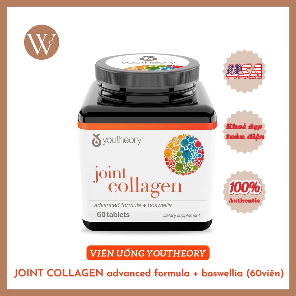 Viên uống làm đẹp YOUTHEORY JOINT COLLAGEN advanced formula + boswellia 60viên