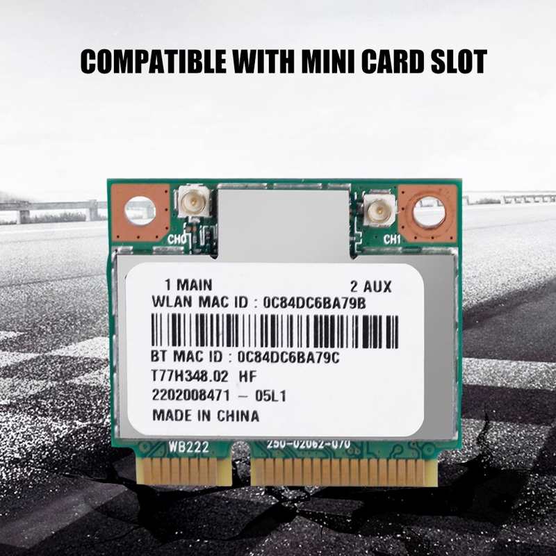 [Ready Stock] Card mạng Pci-E không dây 2.4g / 5ghz Ar5B22 300mbps Wifi nhỏ