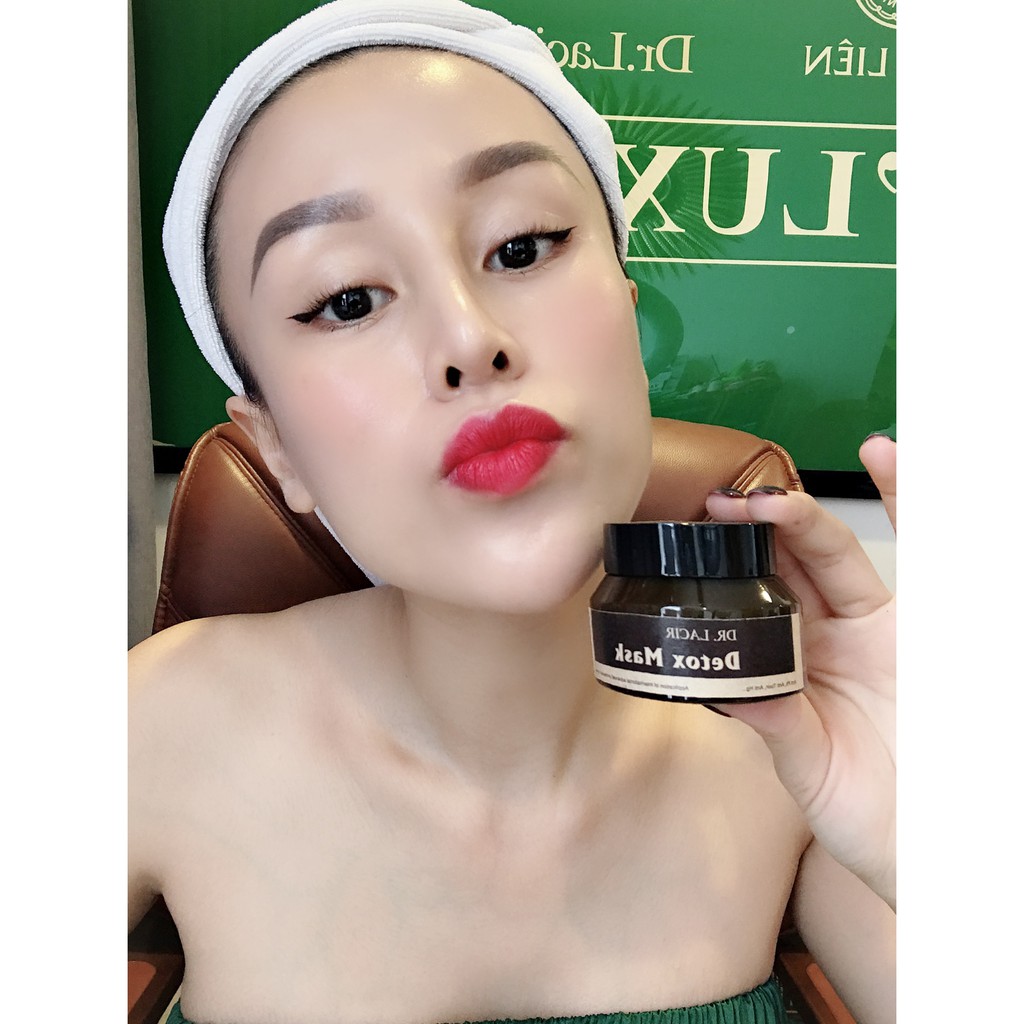 Mặt Nạ Thải Độc Detox Mask Drlacir,Hộp 35gram,Giúp thải độc da,Giúp làm sạch và sáng da,ngăn ngừa mụn ẩn,mụn cám