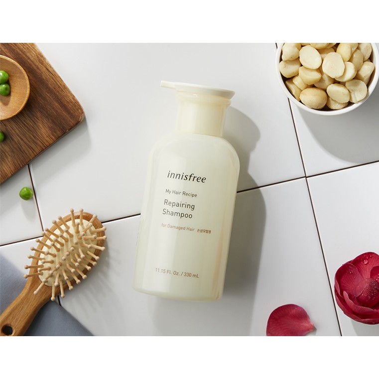 Dầu gội phục hồi cho tóc hư tổn innisfree My hair Recipe Repairing Shampoo for Damaged Hair 330ml | BigBuy360 - bigbuy360.vn