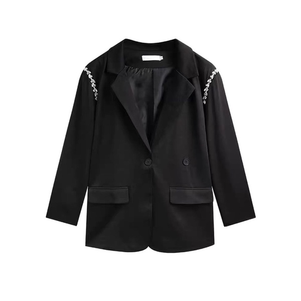 Áo vest blazer đính đá hai bên vai | BigBuy360 - bigbuy360.vn