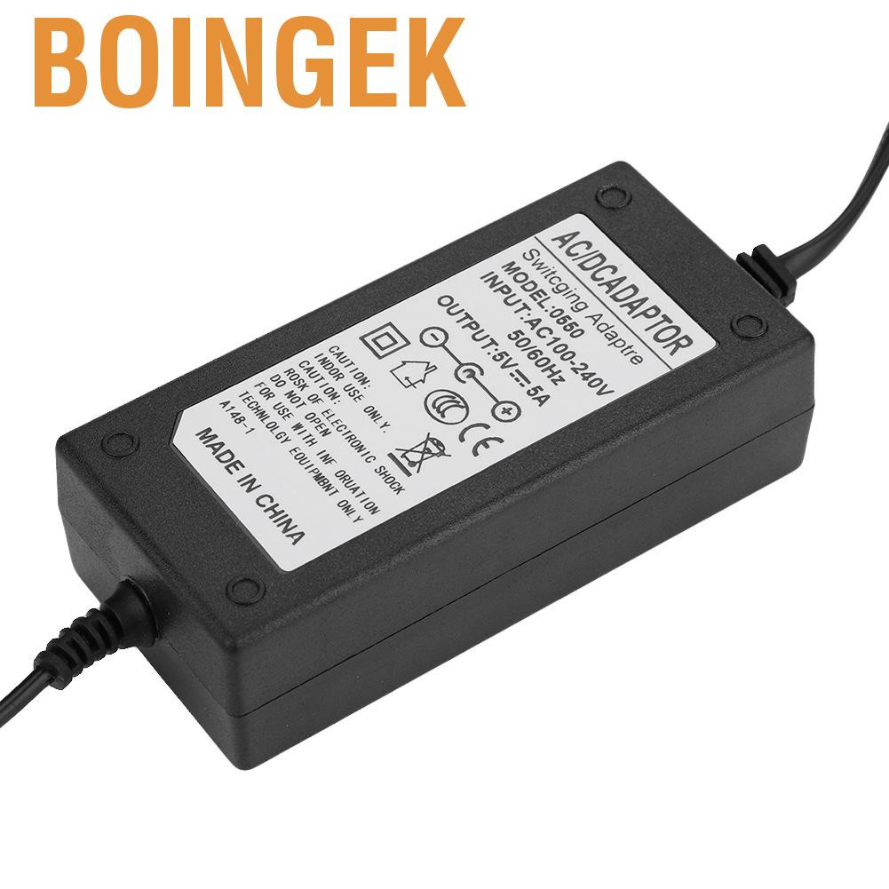 Boingek AC 100-240V To 24V/12V/5V 2A/4A/5A/6A Power Supply Adapter US Plug LED Strip CS