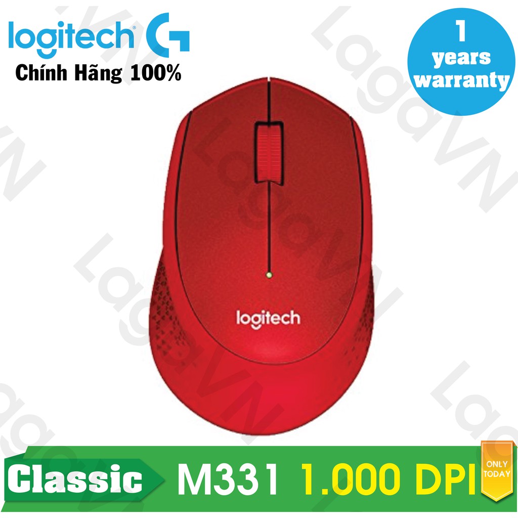 [Freeship toàn quốc từ 50k] Chuột không dây Logitech M331 Wireless Silent (Đỏ)